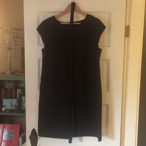 Classic Little Black Dress w Belt & Open Back